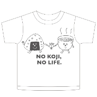 No Koji, No Life Tシャツ＜子どもサイズ/90：ホワイト＞